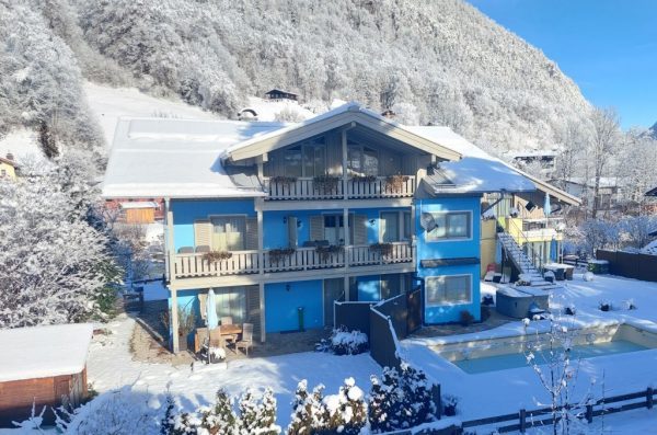 Ferienparadies Alpenglühn im Winter